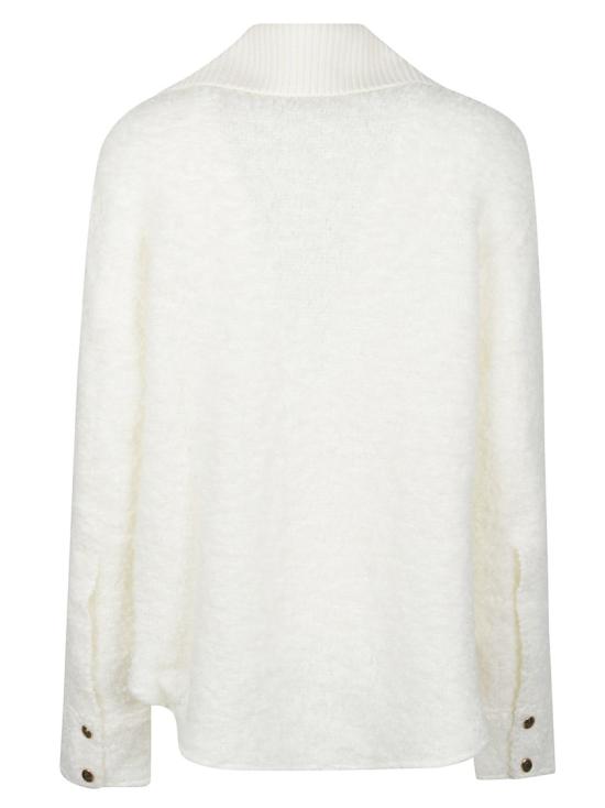 26FW 몽클레어 트위드 집업 셔츠 재킷 L2 093 2F000 31 599U8 White - MONCLER
