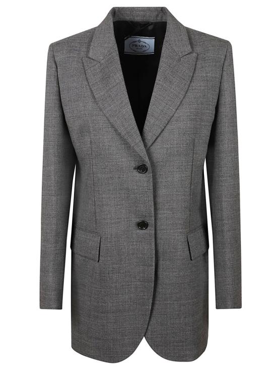 26FW 프라다 싱글 브레스트 블레이저 P509QSOOO6011 Grey