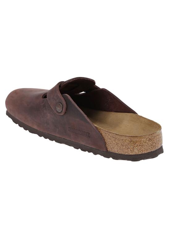 26FW 버켄스탁 보스턴 오일드 레더 클로그 860133 Black - BIRKENSTOCK