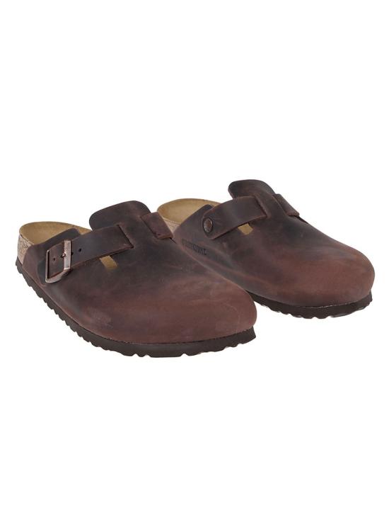 26FW 버켄스탁 보스턴 오일드 레더 클로그 860133 Black - BIRKENSTOCK