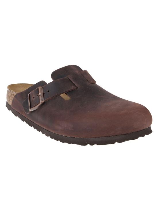 26FW 버켄스탁 보스턴 오일드 레더 클로그 860133 Black - BIRKENSTOCK
