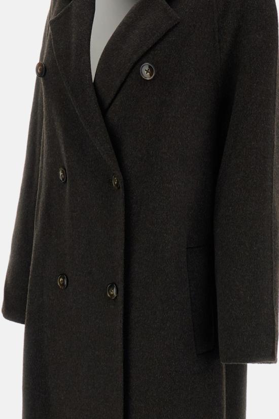 26FW 루루 드 세종 코트 IRVINBROWNMELANGE Black - LOULOU DE SAISON