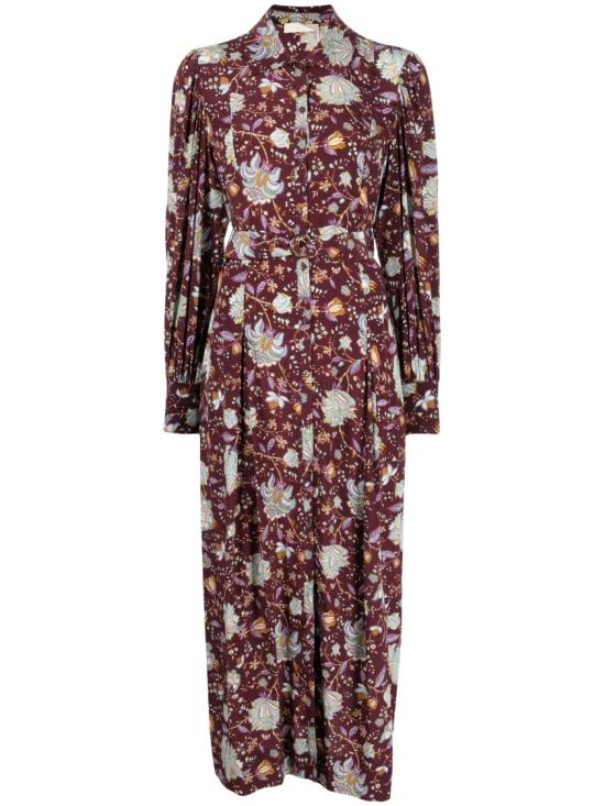  울라 존슨 원피스 FA230151 HLTRP Burgundy