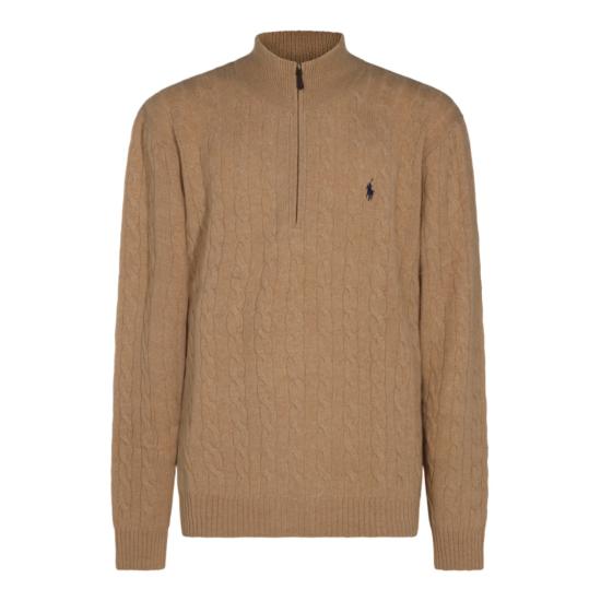 26FW 폴로 랄프로렌 포니 자수 케이블 니트 점퍼 710876766006 Brown