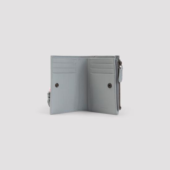 26FW 발렌시아가 르 시티 바이폴드 지갑 램스킨 846360 2ACOT 4751 BLUE GREY - BALENCIAGA