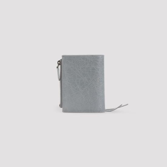 26FW 발렌시아가 르 시티 바이폴드 지갑 램스킨 846360 2ACOT 4751 BLUE GREY - BALENCIAGA