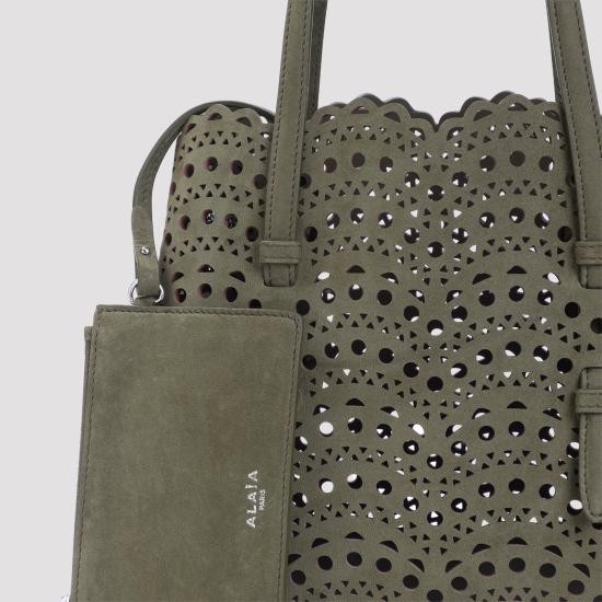26FW 알라이아 비엔 웨이브 럭스 카프스킨 미나 25 백 AA1S06725CA322 U21 VERT CAMOUFLAGE - ALAIA