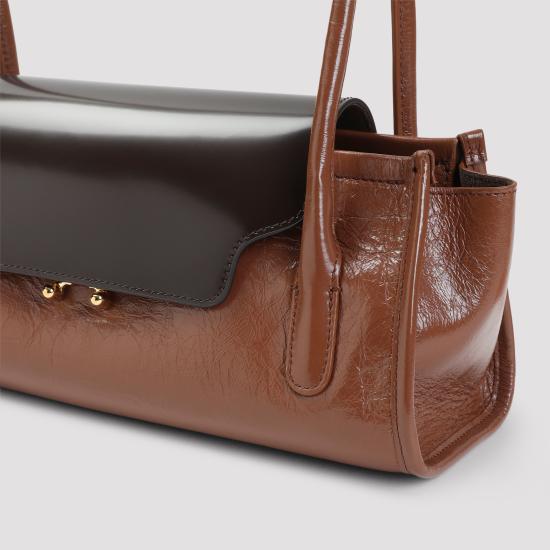 26FW 마르니 숄더백 SBMP0310U0 P9465 ZP312 RAW SIENNA REDWOOD - MARNI