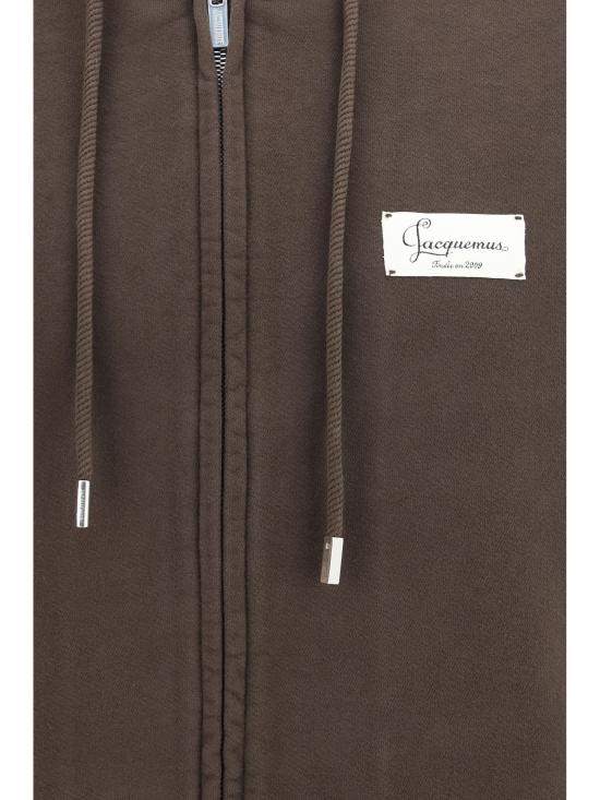 26FW 자크뮈스 후드 티셔츠 HOU00314AJ00325 881 BROWN - JACQUEMUS