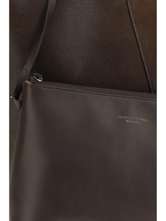 26FW 브루넬로 쿠치넬리 숄더백 MBLZB2835 C8279 BROWN - BRUNELLO CUCINELLI