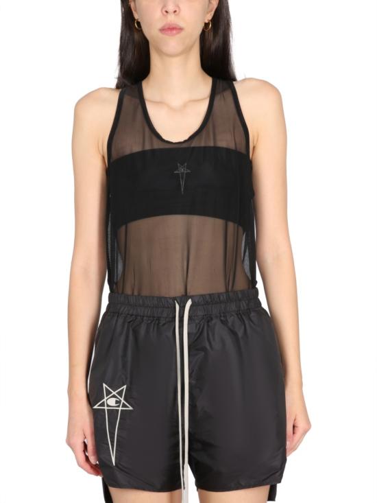  릭 오웬스 캐미솔 농구 언더셔츠 탑 블랙 - RICK OWENS
