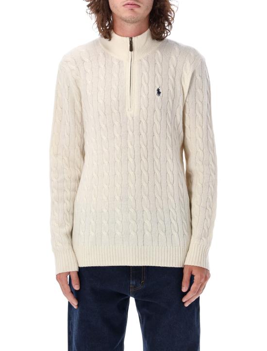 26FW 폴로 랄프로렌 포니 자수 케이블 니트 점퍼 710876766 001 BEIGE