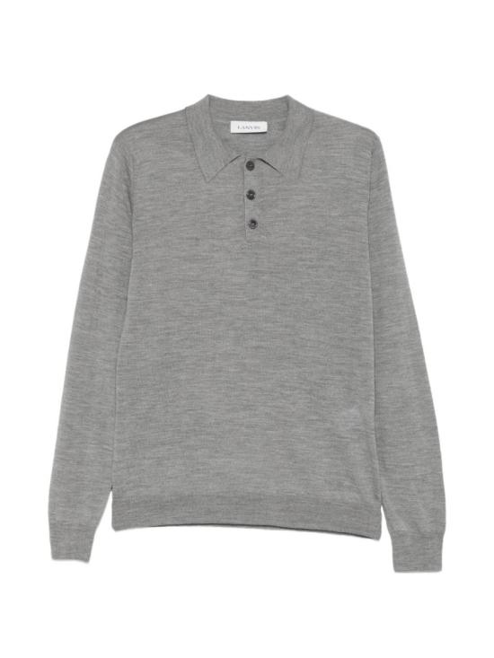 26FW 랑방 폴로 티셔츠 RM PL0012 K099 A26 178 Grey