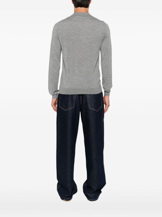 26FW 랑방 폴로 티셔츠 RM PL0012 K099 A26 178 Grey - LANVIN