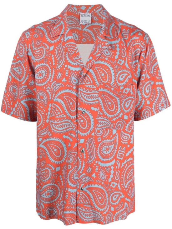  마르셀로 불론 반팔 셔츠 CMGG001S23FAB001 2540 Multicolor