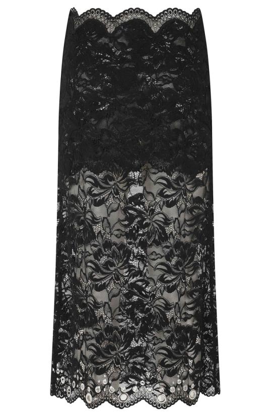 26FW 파코라반 스커트 26HJJU261PA0170 099 Black - PACO RABANNE