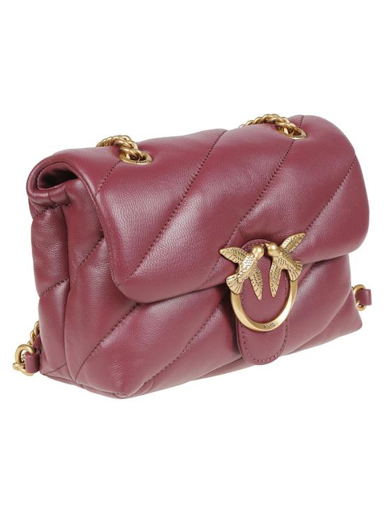 26FW 핑코 숄더백 100039 A0F2 Burgundy - PINKO