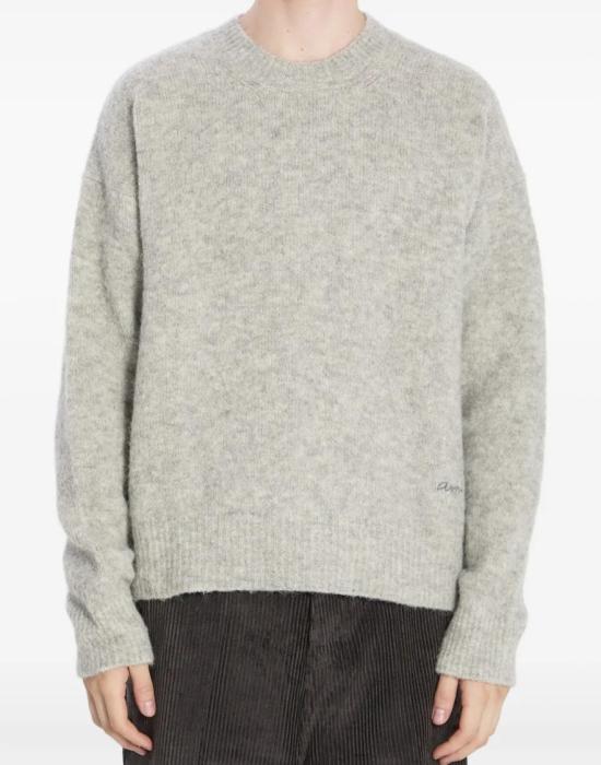 26FW 아미 니트웨어 HKS824KN0021050 Grey - AMI