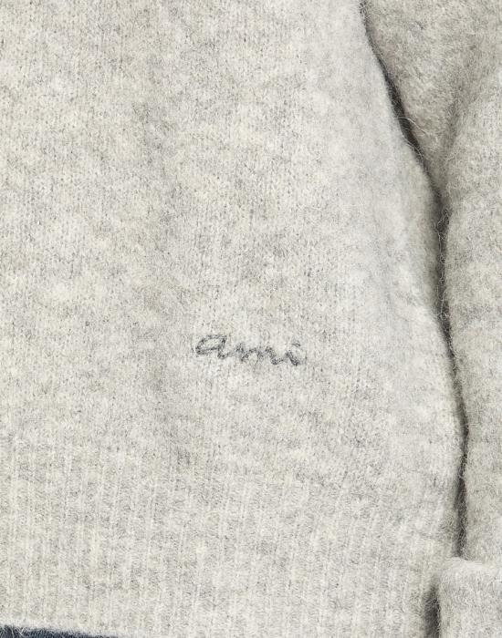 26FW 아미 니트웨어 HKS824KN0021050 Grey - AMI