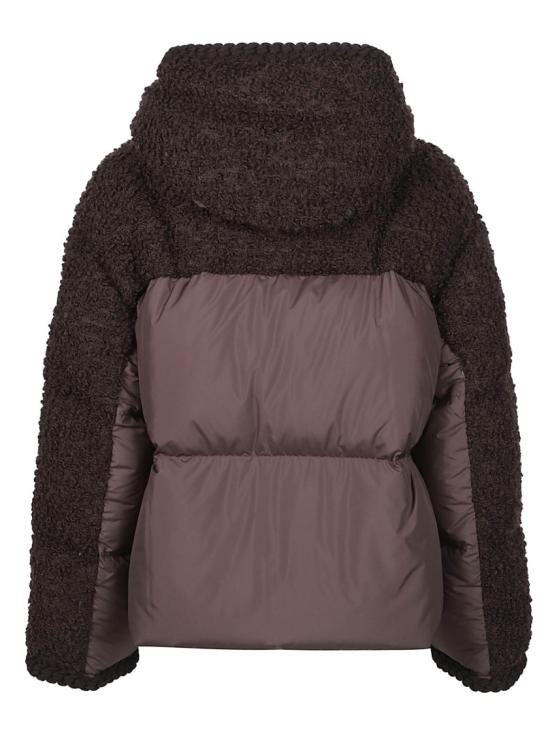 26FW 몽클레어 크리스탈린 후드 울 쇼트 다운 재킷 L2 093 1A002 31 599VV Brown - MONCLER