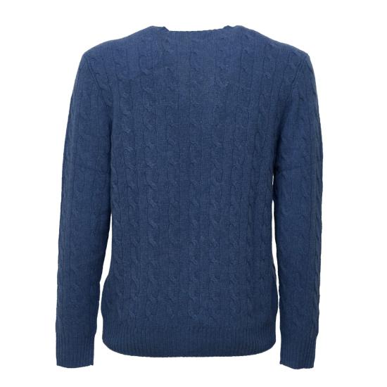 26FW 폴로 랄프로렌 케이블 니트 스웨터 710876762504 Blue - POLO RALPH LAUREN