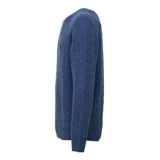 26FW 폴로 랄프로렌 케이블 니트 스웨터 710876762504 Blue - POLO RALPH LAUREN