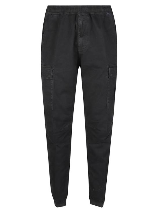 26FW 스톤 아일랜드 와펜 패치 테이퍼드 팬츠 L2 S15 31000 33 S00L1 Black