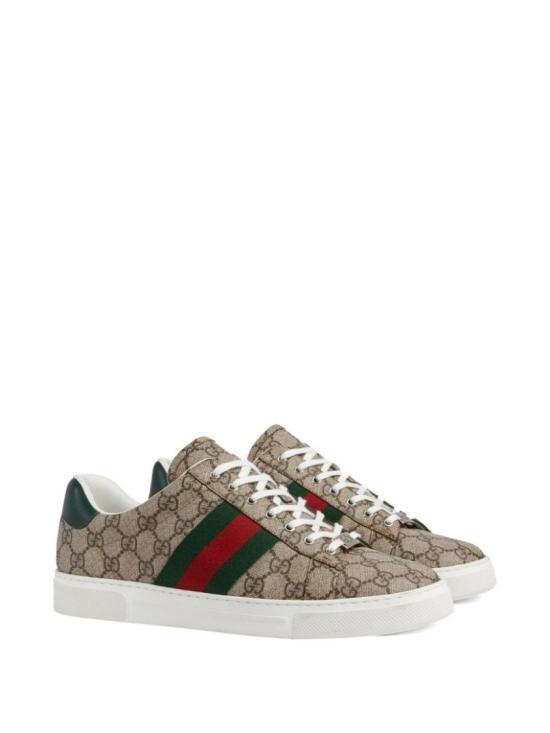 26FW 구찌 에이스 웹 스니커즈 760775FACMZ9746 Neutrals - GUCCI
