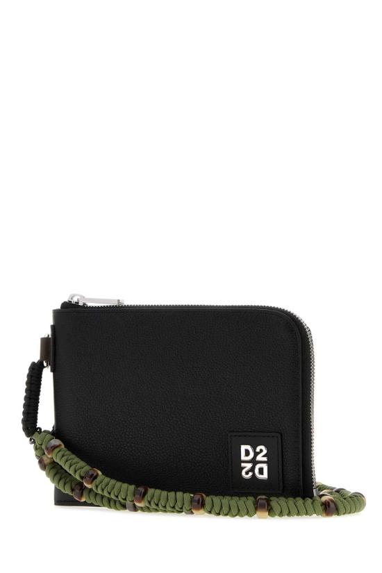 26FW 디스퀘어드2 클러치/파우치 POM005325109053 2124 BLACK - DSQUARED2