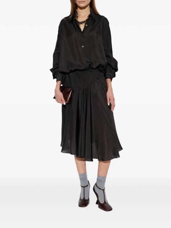 26FW 드리스 반 노튼 스커트 2621308054284 DARK BROWN 704 - DRIES VAN NOTEN