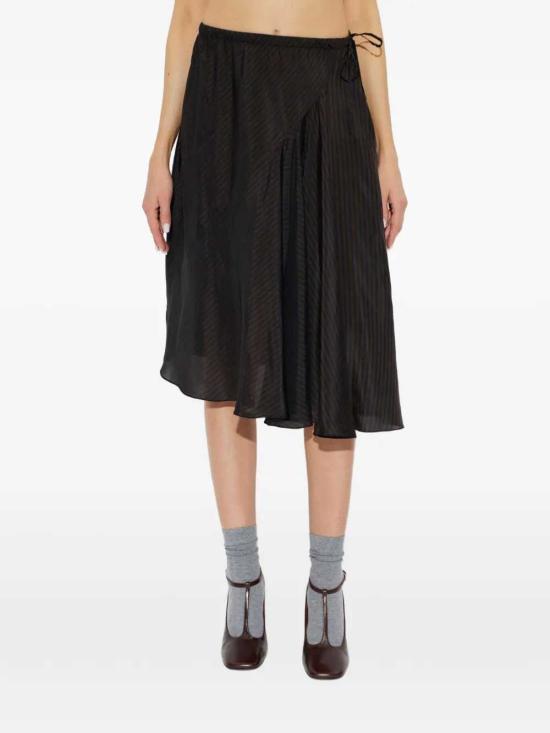 26FW 드리스 반 노튼 스커트 2621308054284 DARK BROWN 704 - DRIES VAN NOTEN