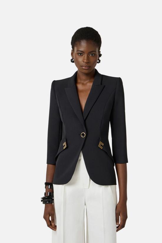 26SS 엘리자베타프랜치 수트 자켓 GI21561E2110 black - ELISABETTA FRANCHI
