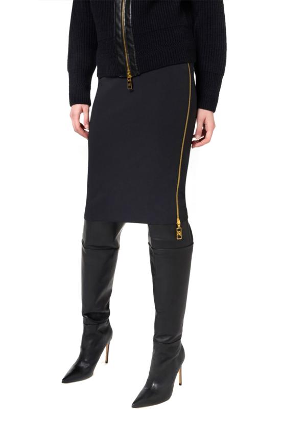  엘리자베타프랜치 스커트 GO04746E2110 black - ELISABETTA FRANCHI