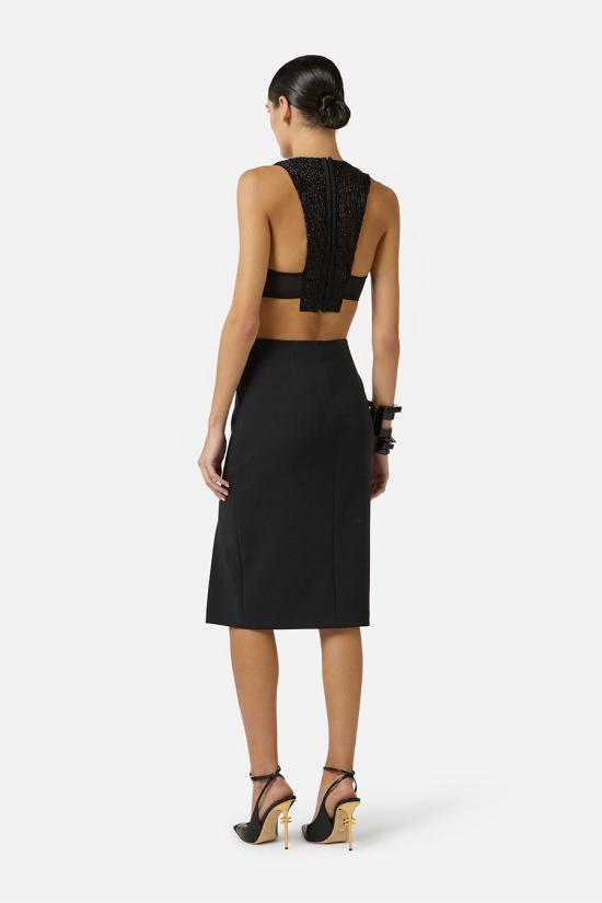 26SS 엘리자베타프랜치 스커트 GO14761E2110 black - ELISABETTA FRANCHI