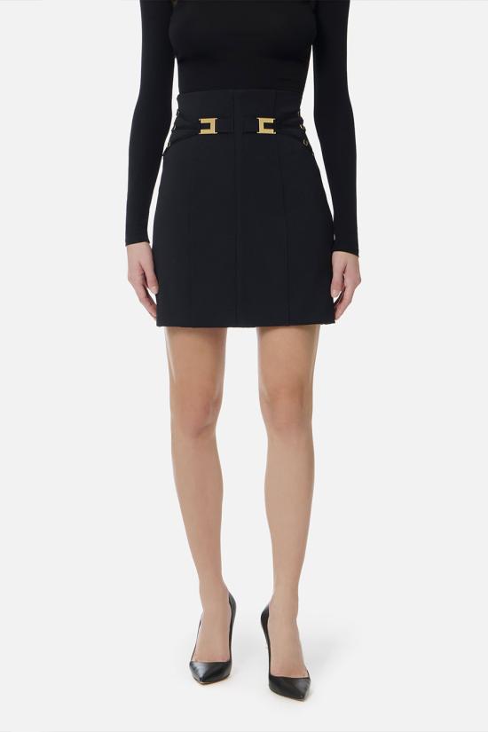 26SS 엘리자베타프랜치 스커트 GO16761E2110 black - ELISABETTA FRANCHI
