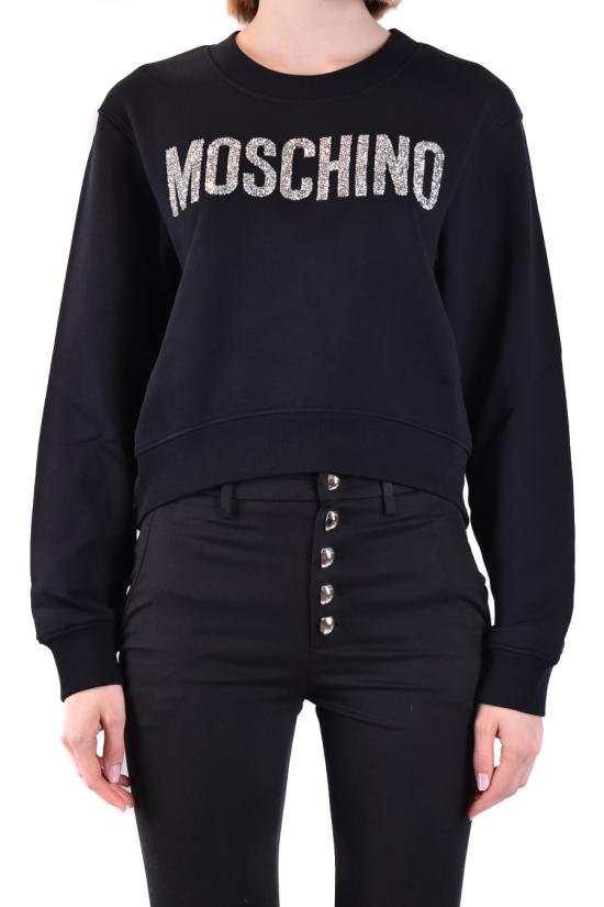  모스키노 긴팔 티셔츠 A1703 54281555 black - MOSCHINO