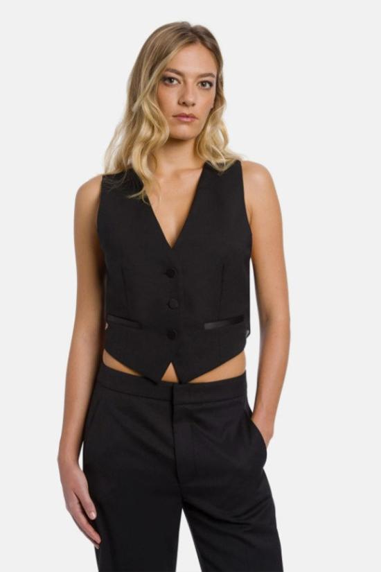26SS 돈답 베스트 DJ763 WFH188D XXXC999 black - DONDUP