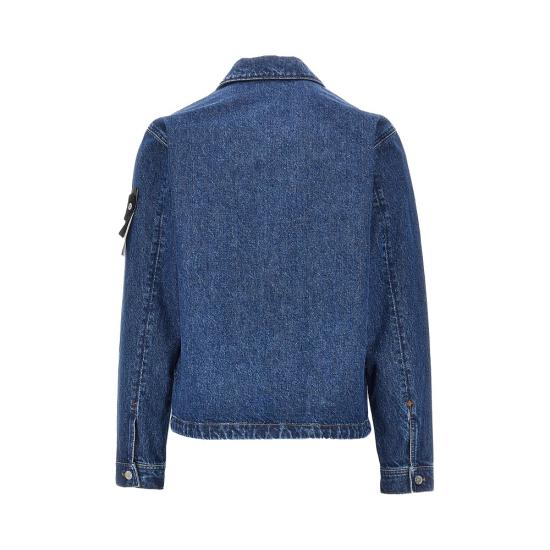 26FW 스톤 아일랜드 블루 린스 버튼 디테일 코치 재킷 L2S144100006S0J34 Blue - STONE ISLAND