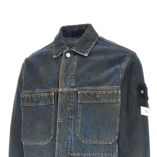 26FW 스톤 아일랜드 블루 린스 버튼 디테일 코치 재킷 L2S144100006S0J40 Blue - STONE ISLAND