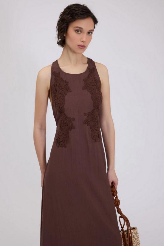 26SS 에르마노 원피스 D48EQ058ES7MFB24 brown - ERMANNO