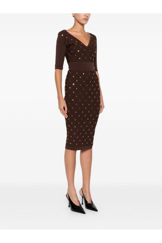 25FW 엘리자베타프랜치 원피스 AM26S57E2EA3 brown - ELISABETTA FRANCHI