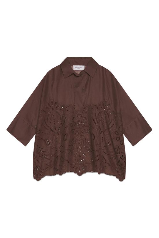 26SS 에르마노 셔츠 D48EK022EN0MFB24 brown