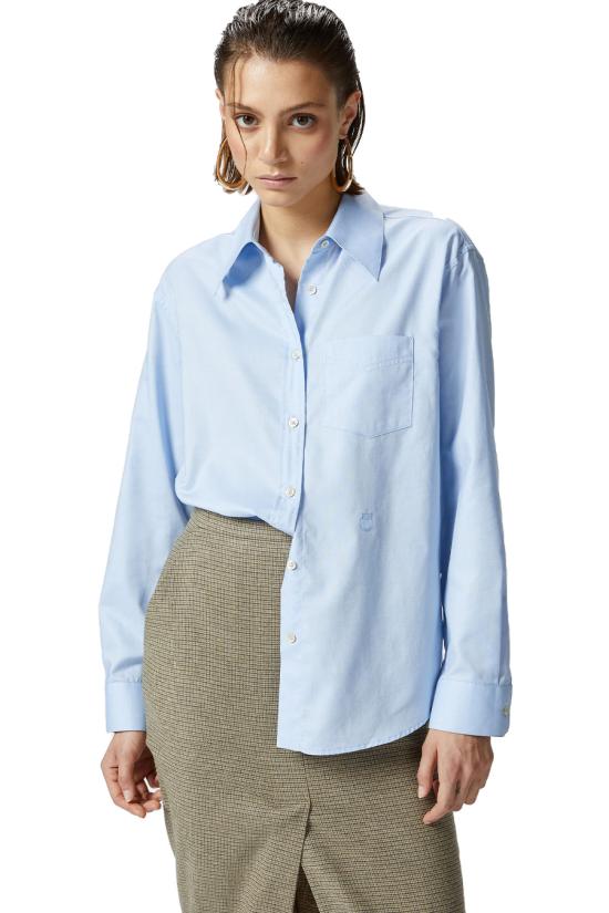  핑코 셔츠 103708A1Y0G52 blue - PINKO
