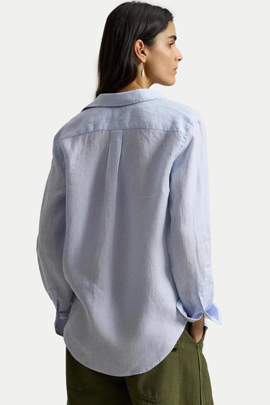26SS 폴로 랄프로렌 포니 자수 리넨 셔츠 (211970730009) 211970730503 blue - POLO RALPH LAUREN