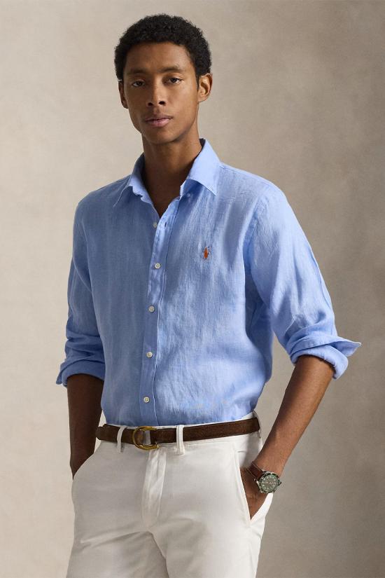 26SS 폴로 랄프로렌 긴팔 셔츠 710968915504 blue - POLO RALPH LAUREN