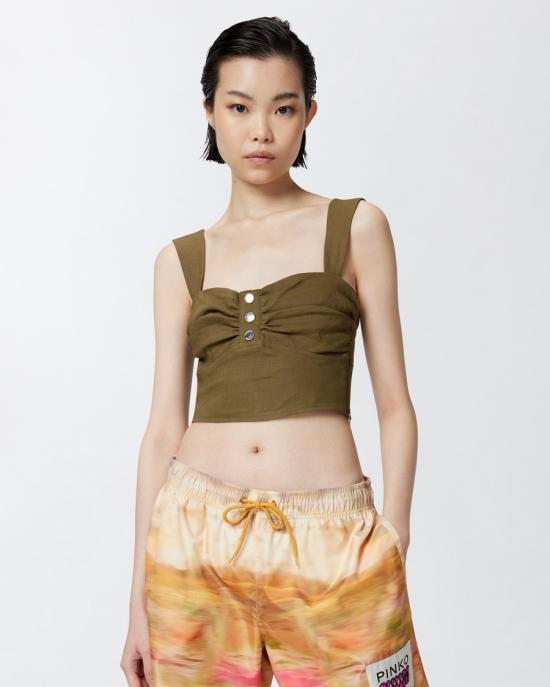  핑코 탑 104885A0IMX26 green - PINKO