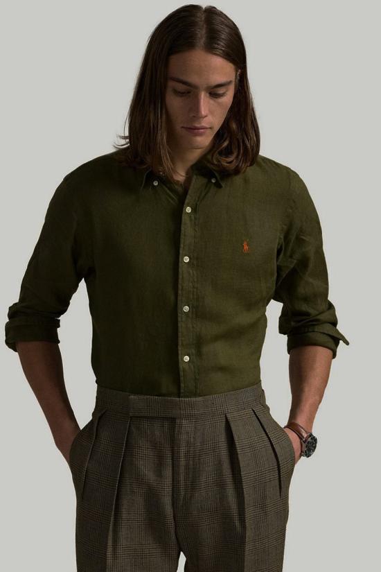 26SS 폴로 랄프로렌 긴팔 셔츠 710968915006 green - POLO RALPH LAUREN