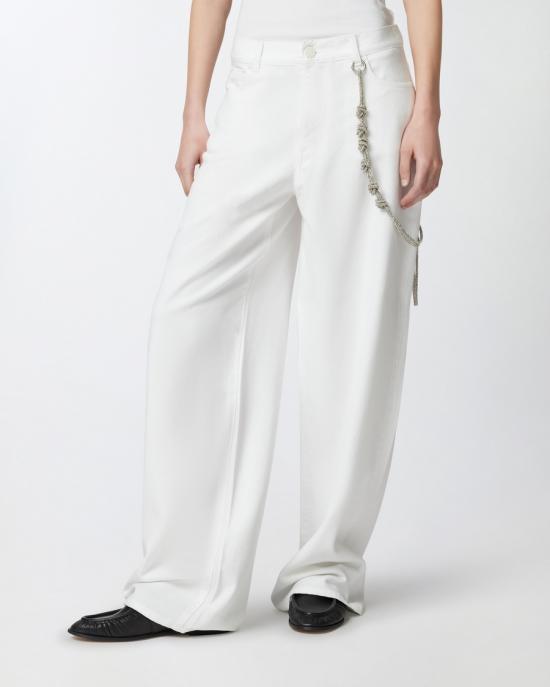  핑코 데님 팬츠 104601A2DOZ04 white - PINKO