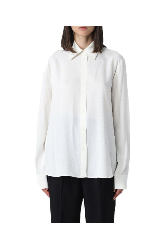 핑코 셔츠 SMORZAREZ00 white - PINKO