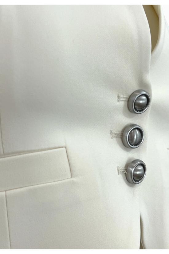  핑코 베스트 104931A213Z07 white - PINKO